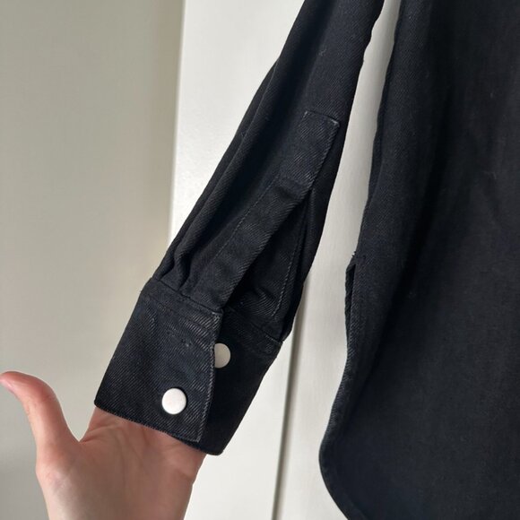 Beaufille Black Oversized Denim shirt - Picture 6 of 7